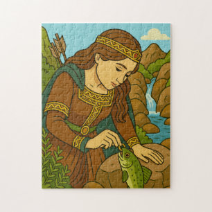 Puzzle Légende de Mathilde et de la truite d'Orval, Belgi