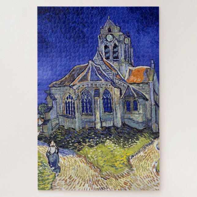 Puzzle L'église d'Auvers, Van Gogh (Vertical)