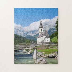Puzzle L'église paroissiale de Ramsau en Bavière, Allemag