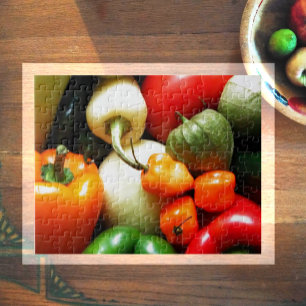 Puzzle Légumes de salsa, Tomate, Poivrons, Oignon