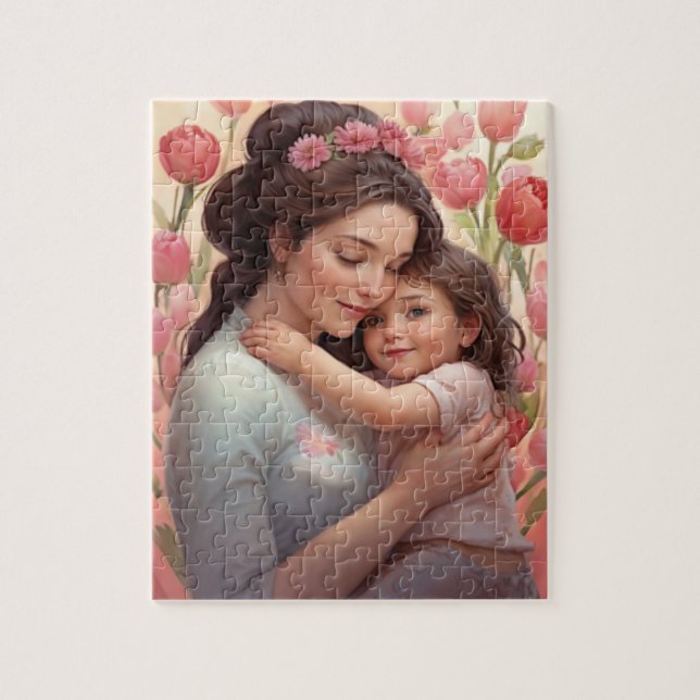 Puzzle L'Embrace d'une mère - Mère & Fille (Vertical)