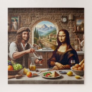 Puzzle Leonardo Dîner Pour Mona Lisa