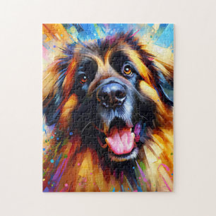 Puzzle Leonberger Chien Acrylique Imprimer Cadeau Amoureu