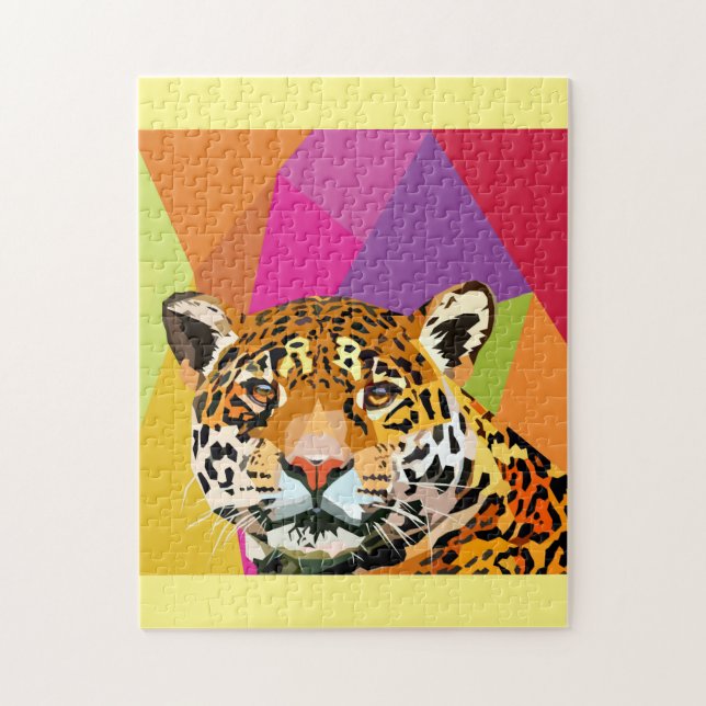 Puzzle Leopard Pop Art (Vertical)