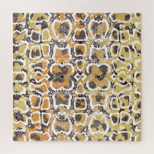 Puzzle Léopard Snake Poster de animal Texture