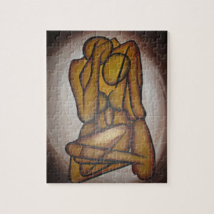 Puzzle Les Amateurs Abstraits Art Contemporain En Ocre Et