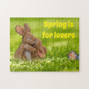 Puzzle Les amateurs de lapins de printemps