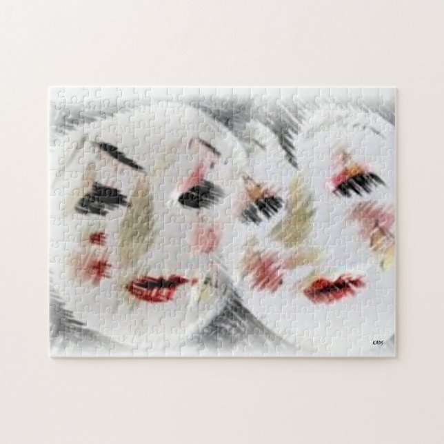 Puzzle Les amis face à face Abstraits (Horizontal)