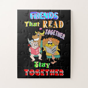 Puzzle Les amis qui lisent ensemble restent ensemble