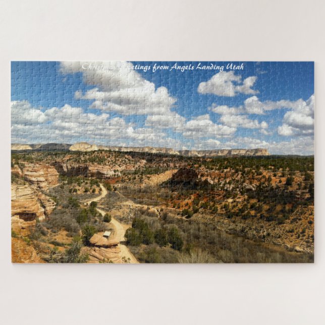 Puzzle Les Anges Atterrissent L'Utah. voeux de Noël (Horizontal)