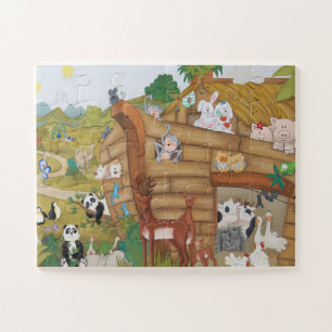 Puzzle Les animaux d'arche de Noah   Enfants