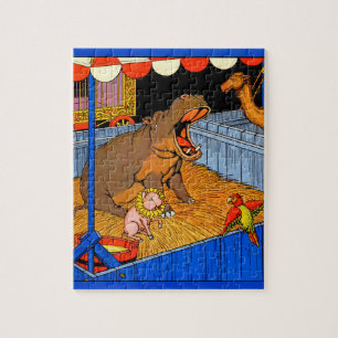 Puzzle les années 1930 hippopotame et amis pleurants