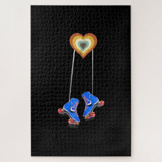 Puzzle les années 70 patinage à roulettes