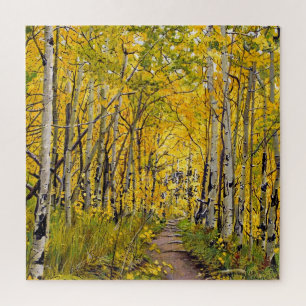 Puzzle Les arbres d'Aspen aux couleurs de l'automne