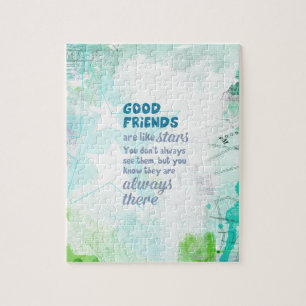 Puzzle Les bons amis sont comme des étoiles