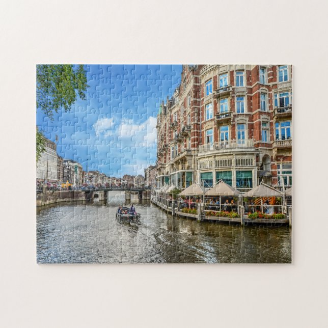 Puzzle Les canaux d'Amsterdam. (Horizontal)