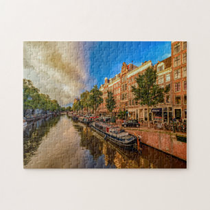 Puzzle Les canaux d'Amsterdam.