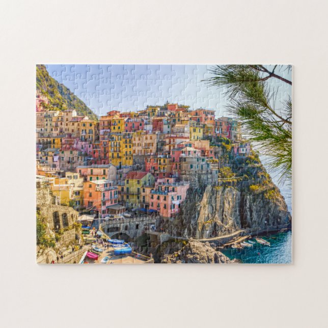 Puzzle Les Cinque Terre Italie Maisons de Mer (Horizontal)