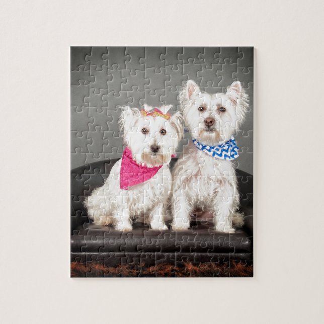 Puzzle Les couples de Westie (Vertical)