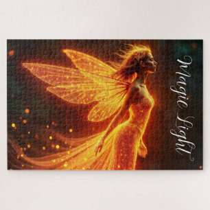 Puzzle Les créatures de feu de forêt moderne volent fée c