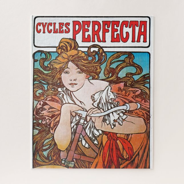 Puzzle Les Cycles Parfaits Alphonse Mucha Art Nouveau (Vertical)