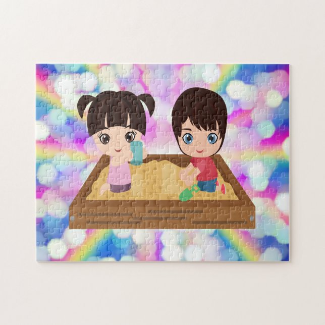 PUZZLE LES ENFANTS EN TEMPS DE JEUX SANDBOX (Horizontal)