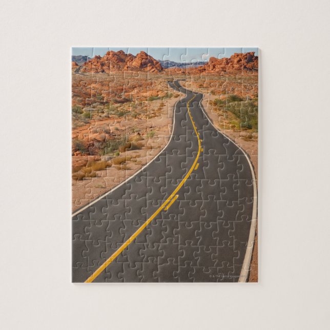 Puzzle Les Etats-Unis, Nevada, vallée du feu, route de (Vertical)