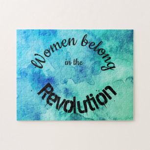 Puzzle Les femmes appartiennent… art féministe de coul