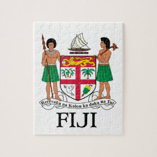Puzzle Les FIDJI - emblème/drapeau/manteau des