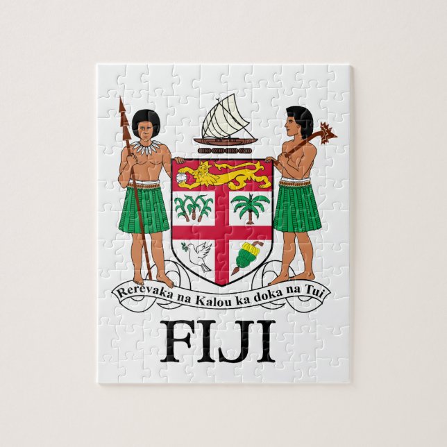 Puzzle Les FIDJI - emblème/drapeau/manteau des (Vertical)