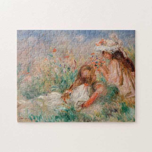 Puzzle Les filles en herbe | Pierre-Auguste Renoir (Horizontal)