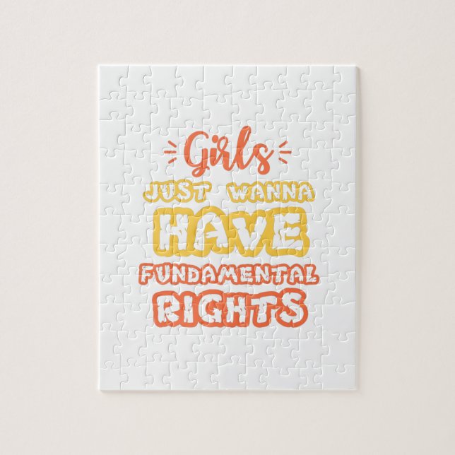 Puzzle les filles veulent juste avoir des droits fondamen (Vertical)