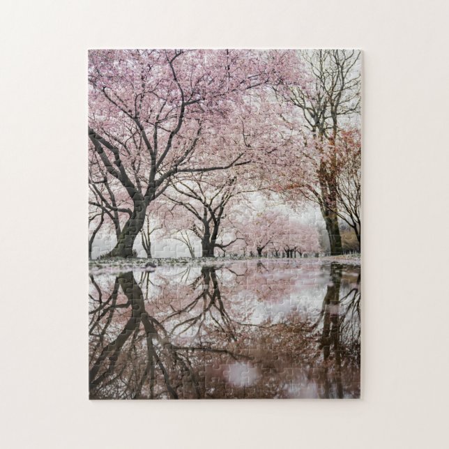 Puzzle Les fleurs de cerisiers de Sakura au Japon (Vertical)