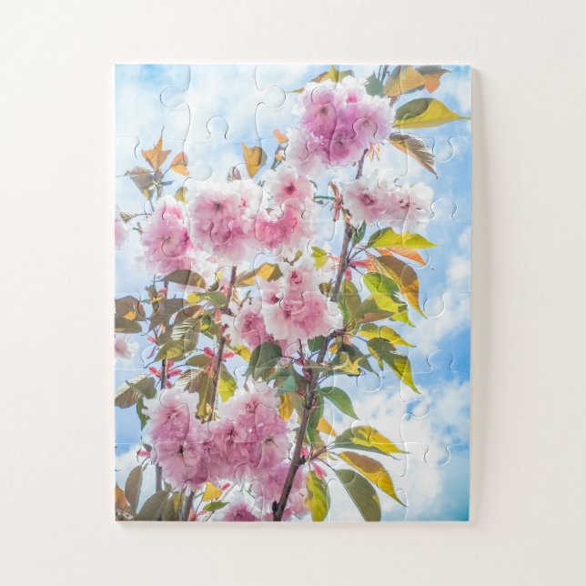 Puzzle Les fleurs de cerisiers japonais roses surdimensio (Vertical)