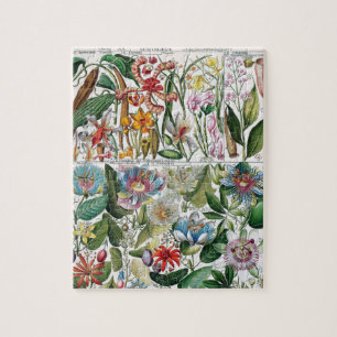 Puzzle Les fleurs Vintages La nature rose L'art unique du