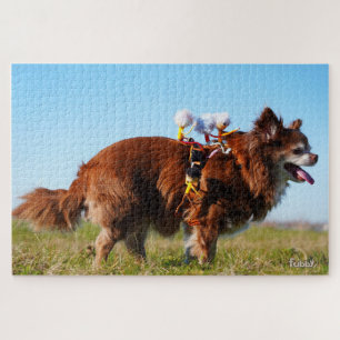Puzzle Les Fubby qui chevauchent leur petit ami chien.