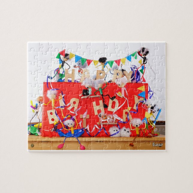 Puzzle Les Fubby qui fêtent leur anniversaire. (Horizontal)