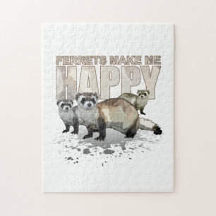 Puzzle Les furets me rendent heureux