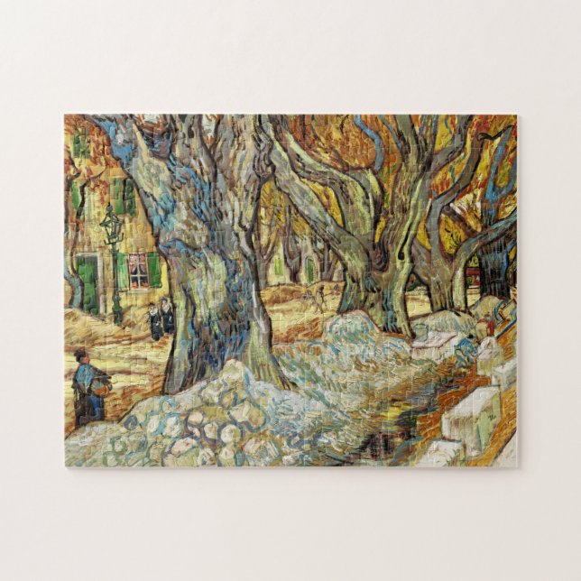 Puzzle Les Grands Arbres À Avion De Vincent Van Gogh (Horizontal)