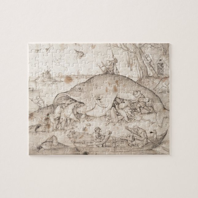 Puzzle Les grands poissons mangent de petits poissons par (Horizontal)