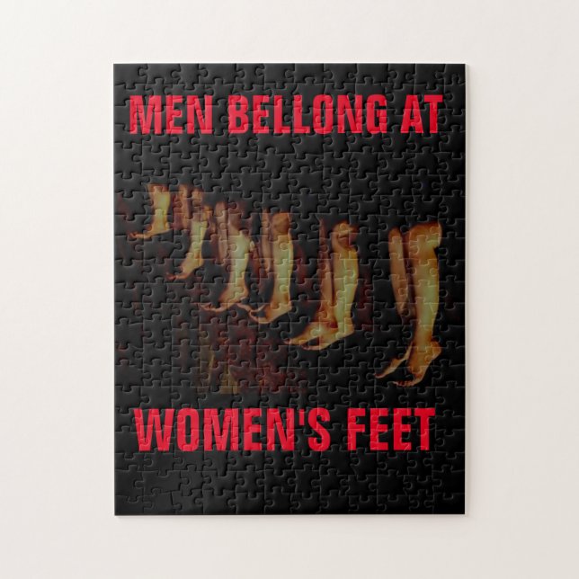 PUZZLE LES HOMMES APPARTIENNENT AUX PIEDS DES FEMMES (Vertical)