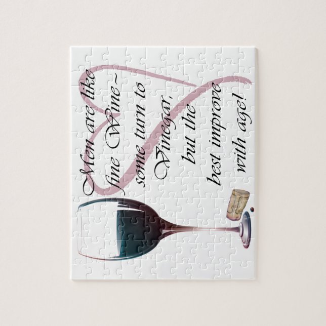 Puzzle Les hommes sont comme des cadeaux de vin fin (Vertical)