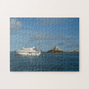 Puzzle Les îles de Jersey sur la mer.