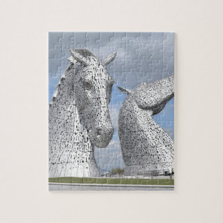 Puzzle les Kelpies, parc d'hélice, Falkirk, Ecosse