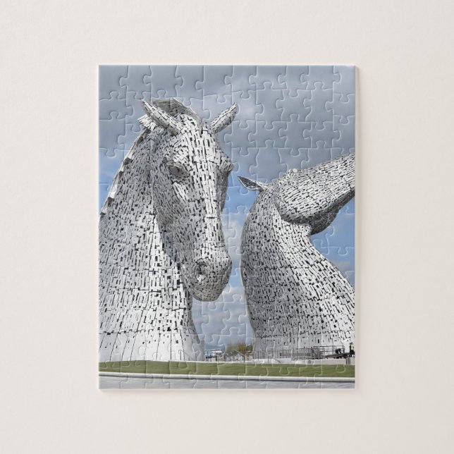 Puzzle les Kelpies, parc d'hélice, Falkirk, Ecosse (Vertical)