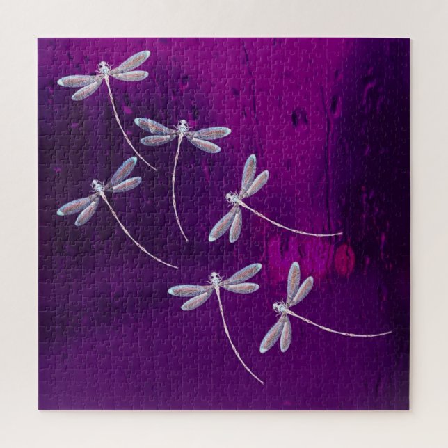 Puzzle Les libellules dans l'eau (Vertical)