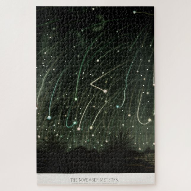 Puzzle Les météores de novembre Trouvelot astronomique (Vertical)