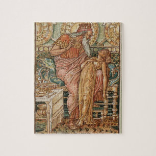 Puzzle Les Midas Vintages Art Déco deviennent la fille de