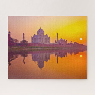 Puzzle Les monuments   Taj Mahal au coucher du soleil