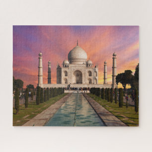 Puzzle Les monuments   Vue colorée du Taj Mahal